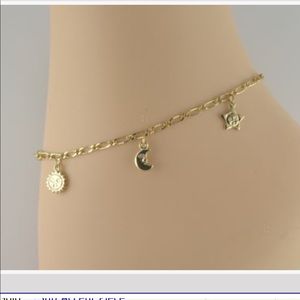 14k Gold Plated Anklet Free Lifetime Guarantee 10”